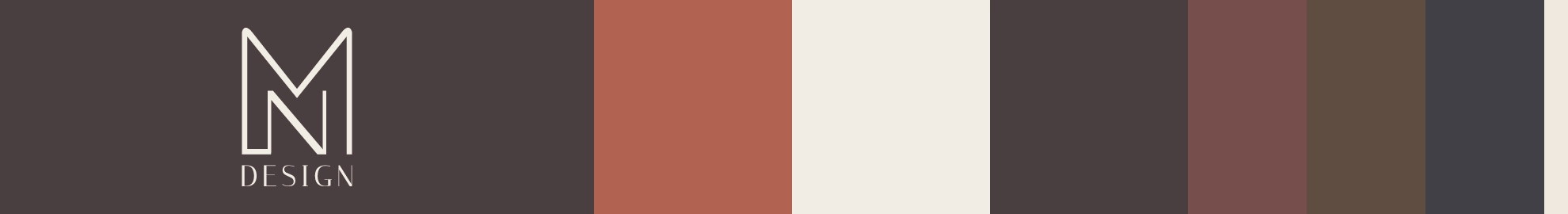 Color palette for Miori Nakamura Design